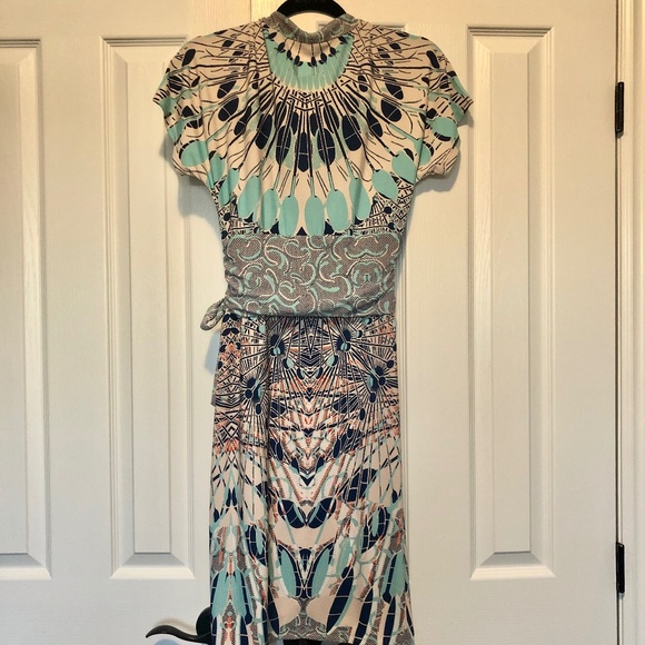 BCBGMAXAZRIA Midi Wrap Dress - Picture 6 of 8